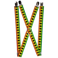 `Suspenders - 1.0`` - Buffalo Plaid Rasta` (Us Import) ACC NEU