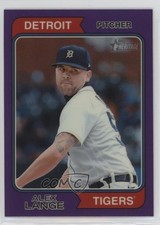 2023 Topps Heritage High Number Hot Box Chrome Purple Refractor Alex Lange 1b8