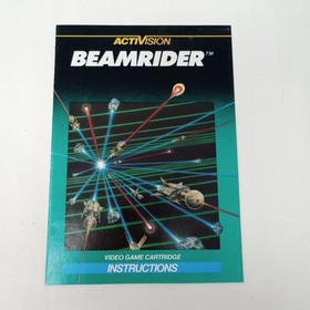 Beamrider (Intellivision) Cartridge, Manual, 1 Overlay, & Box