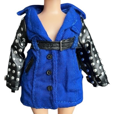 Shadow High Rainbow Vision Neon Uma Vanhoose Studded Doll Coat Blue Black Jacket