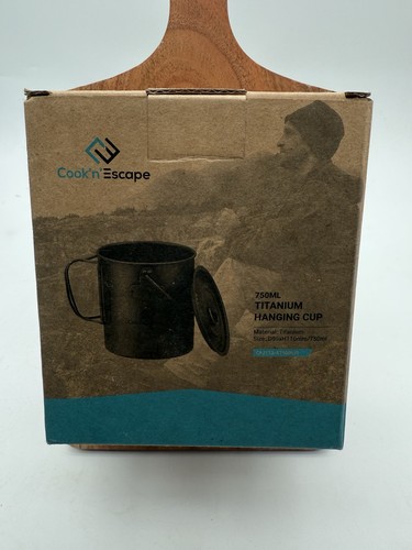 COOK'N'ESCAPE Titanium 750mL Titanium Hanging Cup with Lid CA2113 - Picture 11 of 11