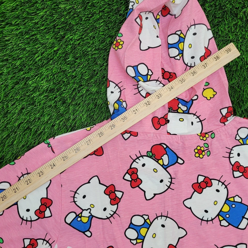Chaqueta con Capucha Hello-Kitty Adorable AOP Cremallera Mujer Grande 20x26 Rosa Ligera Foto 4 de 4