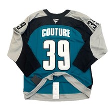 San Jose Sharks Jersey 44 XS Couture Fanatics Premium Teal Mens NWT Fits Women’s