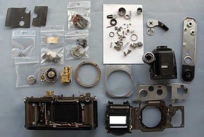 NIKON F2 Parts camera. NIKON DP1 included. Several parts missing or broken. Read