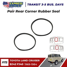 Rear Corner Window Seals X2 Fits Toyota Land Cruiser BJ40 FJ40 71-80 5f54