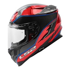 Ls2 Challenger Gt Boss Gloss Red Full Face Street Helmet Adult Size Xs