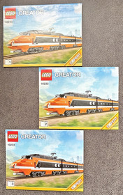 LEGO 10233 CREATOR * HORIZON EXPRESS * 3 X GENUINE BUILDING INSTRUCTIONS * AWESOME *👍