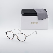 Dior DIORBLACKSUITO R3U F500 Silver/Havana 49mm Eyeglasses New Authentic