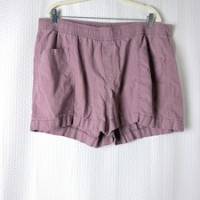 Old Navy Linen Blend Shorts Women XL Purple Beachy Summer Pastel Activewear