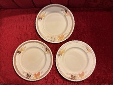 Myott Staffordshire England LEAFLET 3211 Dinner Plates Size 9 7/8&rdquo; (3) Set