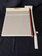 Vintage Boston 2612 Heavy Duty 12” Guillotine Style Paper Cutter Made In USA