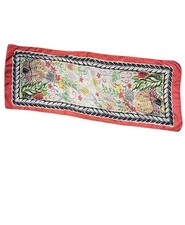 1950s Rare Multi Colored Silk Scarf