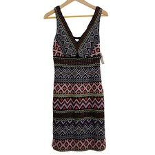 Anthropologie Akemi + Kin Women's Geo-Embroidered Column Dress Size 4 NWT $168