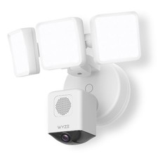 Wyze Floodlight Camera Pro 2.5K HD Outdoor Security Camera 3000-Lumen LEDs White