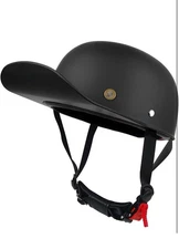 Vintage Retro Open Face Motorcycle Helmet Baseball Cap Half Helmets SIZE LG