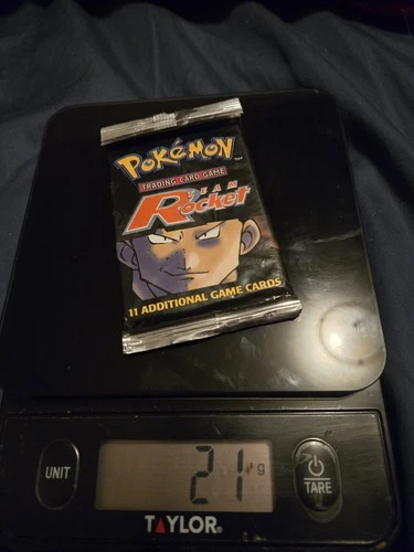 *HEAVY 21g* Pokémon WOC06176 TCG Team Rocket Booster Pack 11 Cards