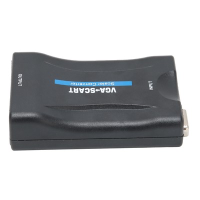 VGA To SCART Converter HD Video Adapter Computer Supplies With Remote Contro Hot