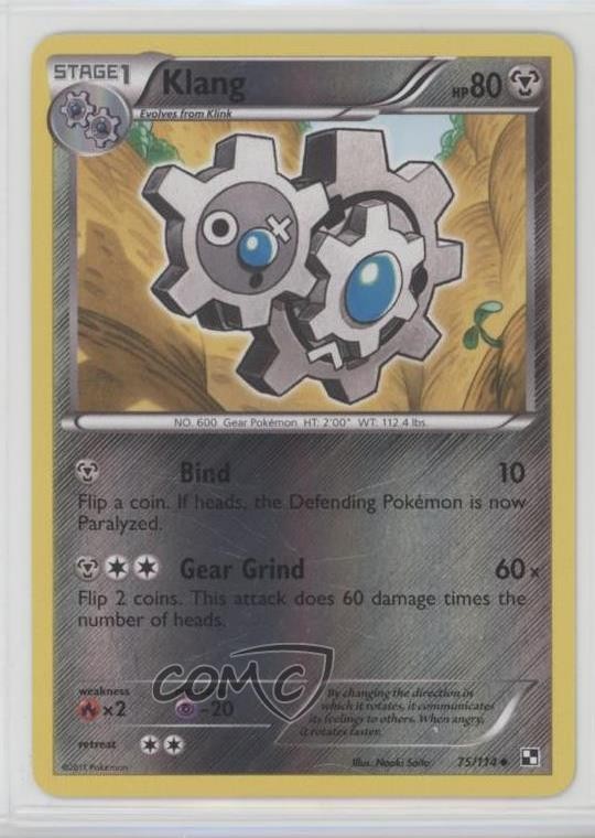 Klang Reverse Foil Pokemon Black & White Base Set #75