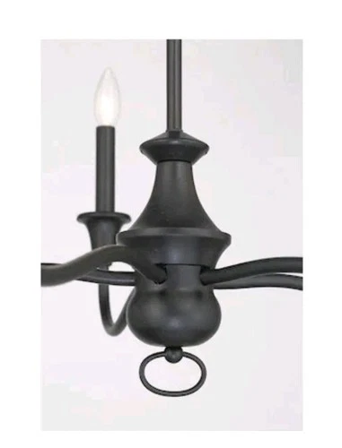 Minka Lavery Halifax County 5 Light 28" Wide Taper Candle Style Chandelier - Picture 6 of 7