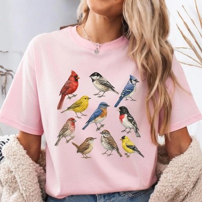 Birdwatching Shirt, Cute Bird Tee, Bird Lover Gift, Bird Watcher Gift T-Shirt