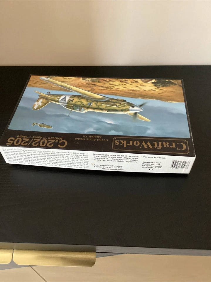 CRAFTWORKS - C.202/205 MACCHI “Folgore” Veltro -1:32-raro In Resina Vintage 1998 - Immagine 3 di 4