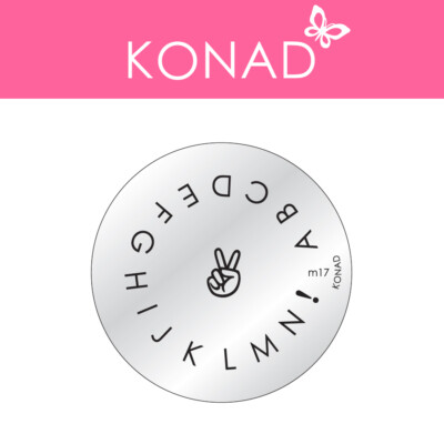 Original KONAD   Stamping Nailart Design Schablone Image Plate - M17