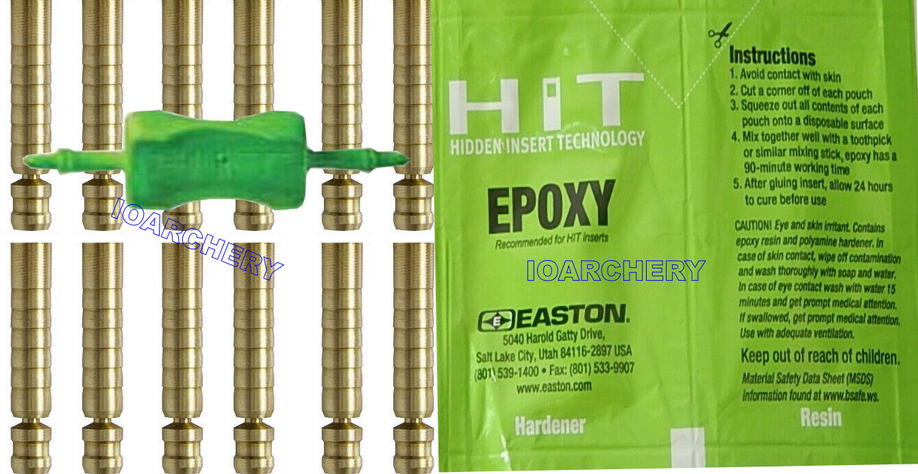 HIT Brass 75-50gr Easton Inserts w & Our shop OFFers the best service TOOL fits FMJ EPOXY Popular overseas AXI