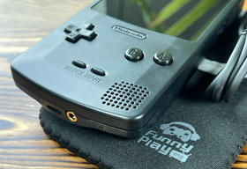 Black 💎 FPGBC Gameboy Color GBC Funnyplaying IPS Screen USB-C Rechargeable
