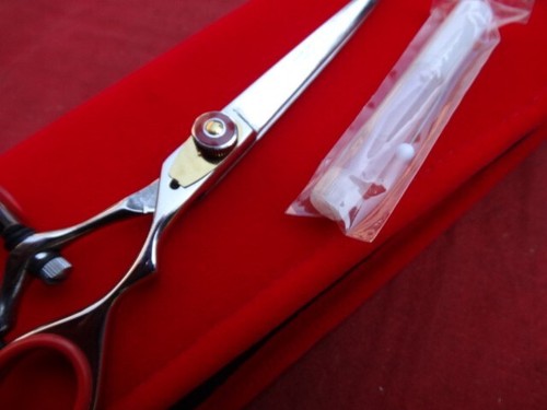Warranty_Swivel 6.5" Quality Hairdressing Hair Scissors/Japanese Steel & CASE - Picture 20 of 24