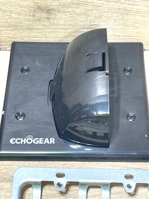 ECHOGEAR Черный в Настенном Кабеле Скрытие 2 Упаковок Двойной Канал Проход Лот из 24 Упаковок - Изображение 2 из 4