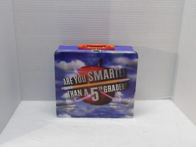 Are You Smarter Than a 5th Grader Board Card Game Metal Lunch Box & CD |  eBay