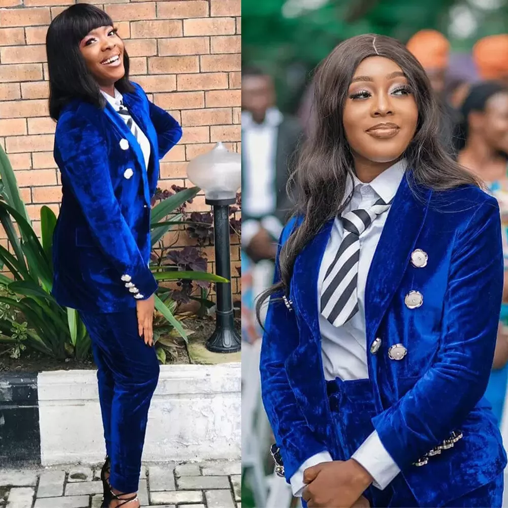 Blue suit store jacket women