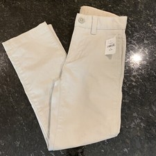 Nwt Gap Boy  s Khaki Straight Chino Pants Sz 6 Slim Adjustable Waist