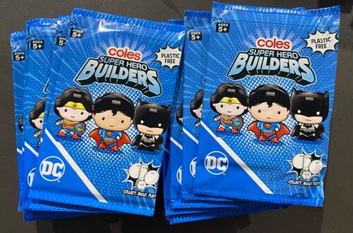 Coles Super Hero Builders - Brand New. Unopened!!  Bulk Lot 60 Packs!! Age 5+ - Bild 1 von 1