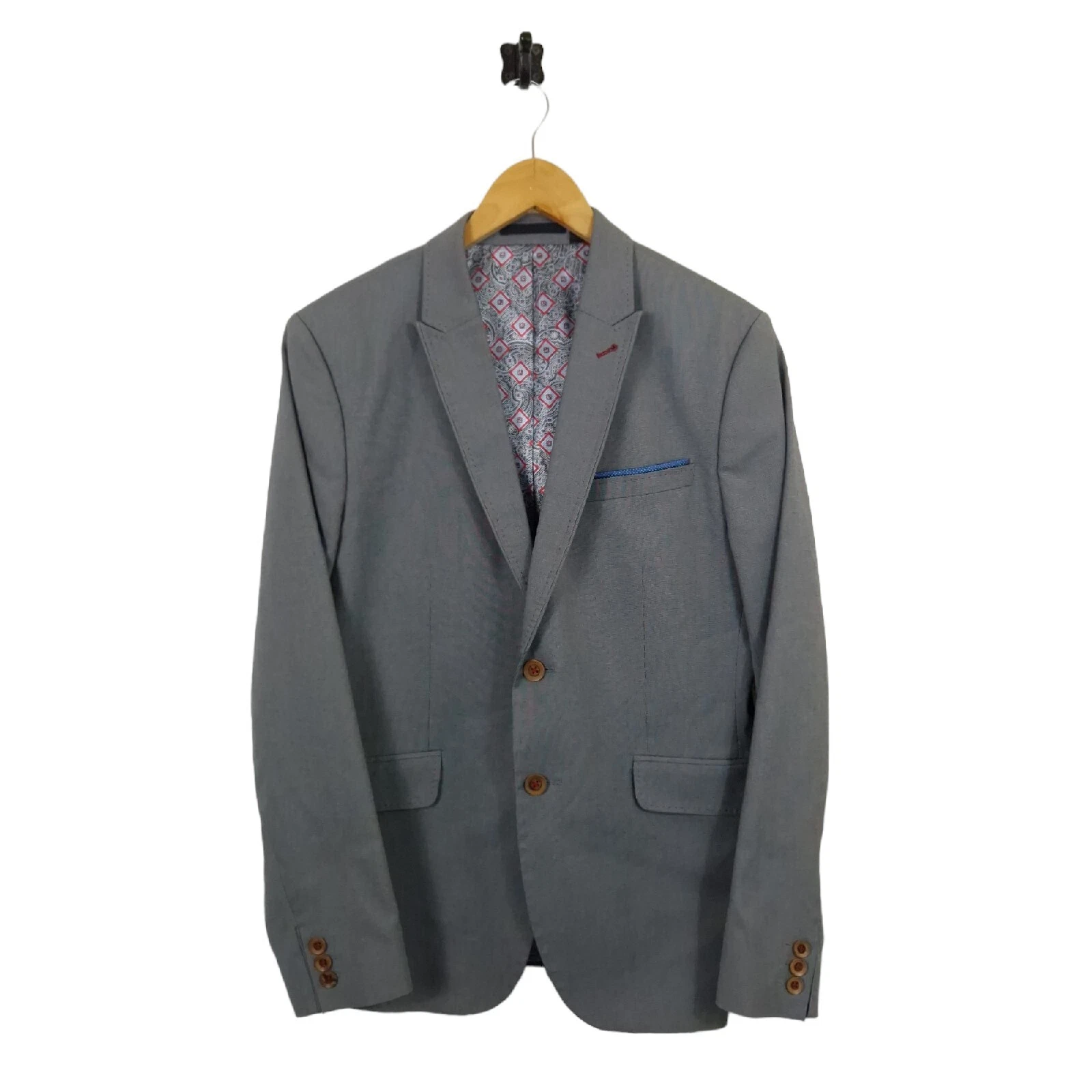 Mens Ted Baker Blazer Grey Jacket UK 38R