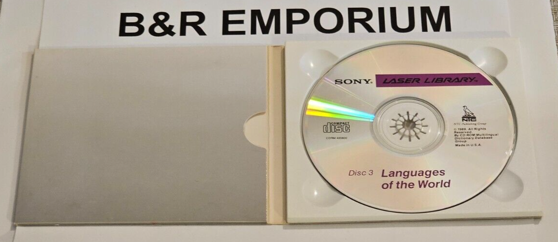 Laser Library Disc 3 + Disc 6 (1989-1991 Sony) - Used 2-CD-ROM +
