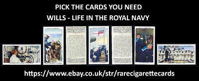 WILLS - LIFE IN THE ROYAL NAVY - PICK THE CARDS YOU NEED