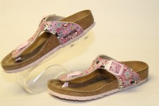 Birkenstock x Disney Minnie Mouse Girls 12 30 Gizeh Printed Birko-Flor Sandals