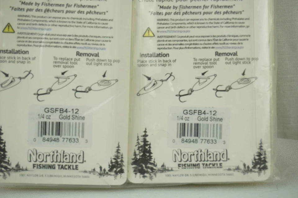 Cuchara Northland Fishing Glo Shot - 1/4 OZ brillo dorado (lote de 6) Foto 4 de 4