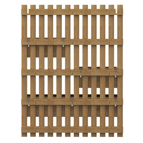 Outsunny Set of 2 Wall-mounted Wooden Garden Planters with Trellis, Drainage Hol - Photo 9 sur 9