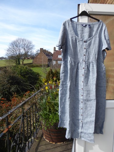 Brand new Lands End 100% linen dress XXL 24-26 linen dress Lands End dress - Picture 5 of 13