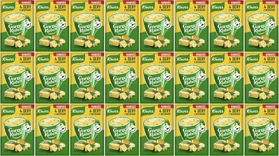 24 KNORR Creamy Four-cheese & Croutons Flavor Instant Soup Sachets 17g 0.6oz