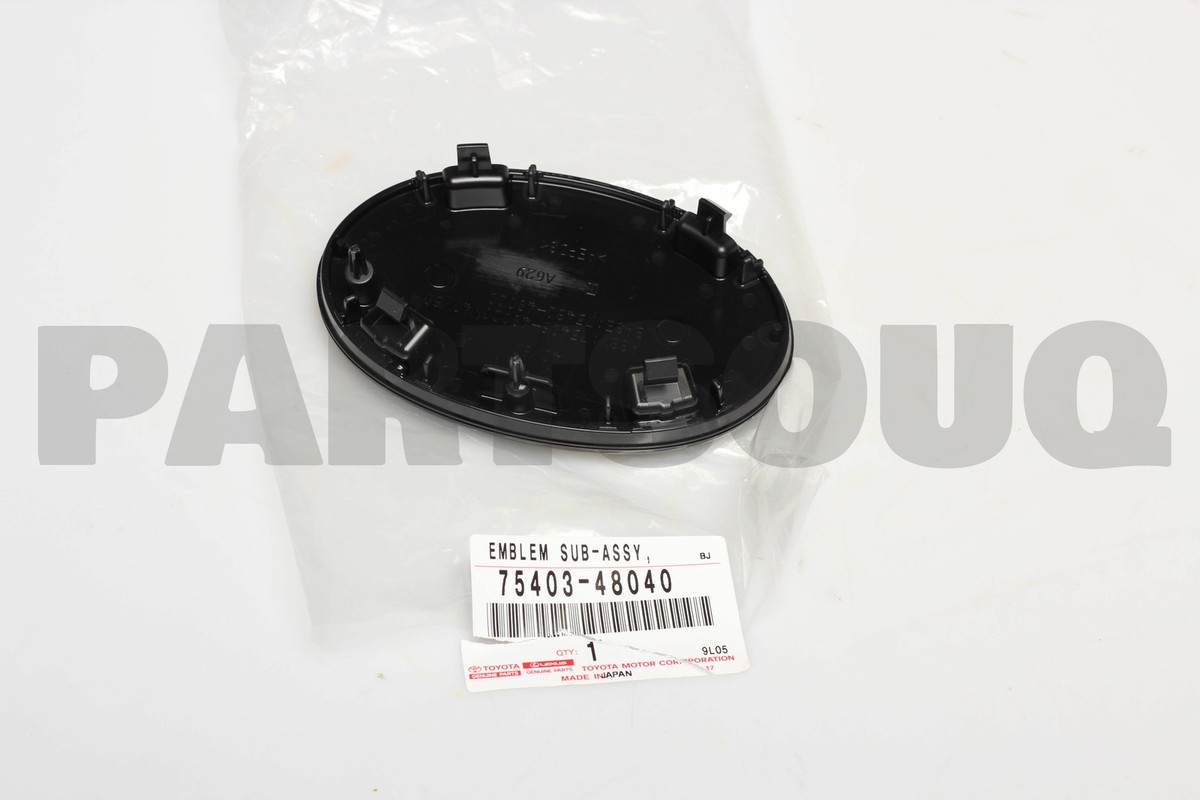 7540348040 Genuine Toyota EMBLEM SUB-ASSY 75403-48040 | eBay