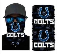 Neck Gaiter Face Mask Fishing Sun Headwear Protection Indianapolis Colts