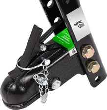 Adjustable Trailer Coupler and 5-Position Channel Bracket Kit 2-5/16" Hitch Ball