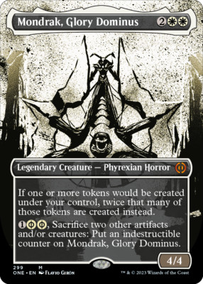 Mondrak, Glory Dominus (V.1), Phyrexia: All Will Be One: Extras
