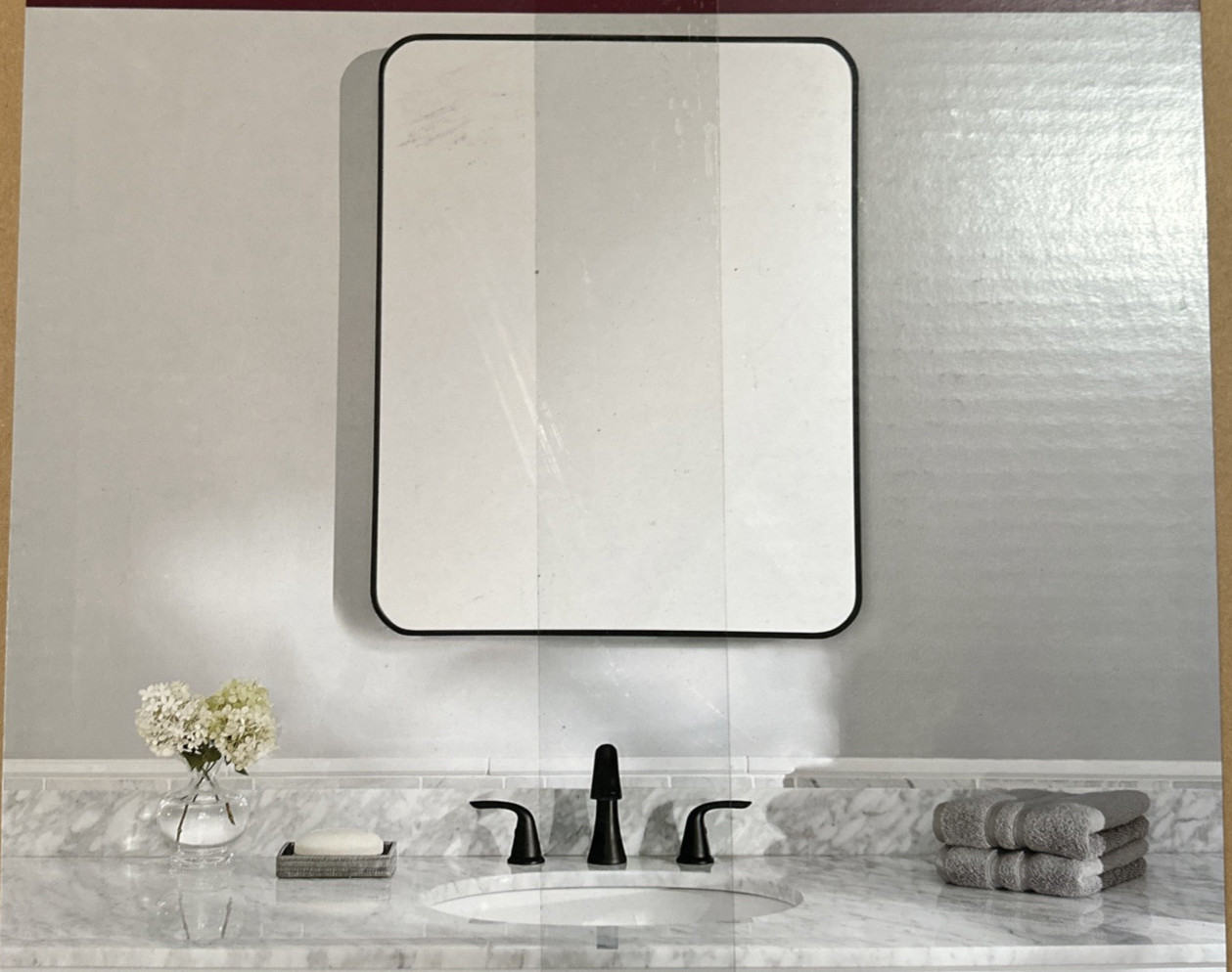 Home Decorators Collection 24 in. W x 30 in. H Rectangular Aluminum Framed Wall