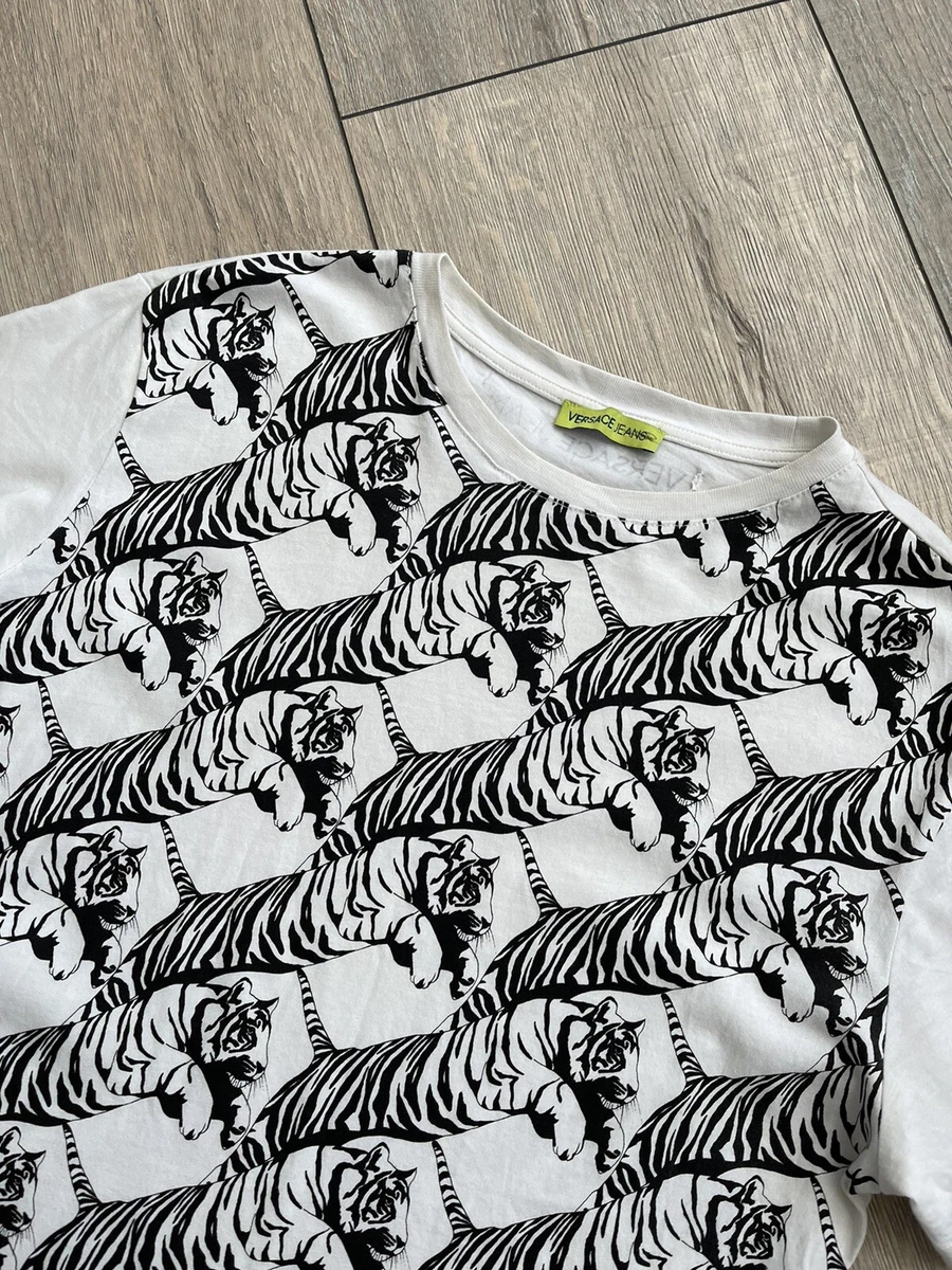 Versace top zebra shirt