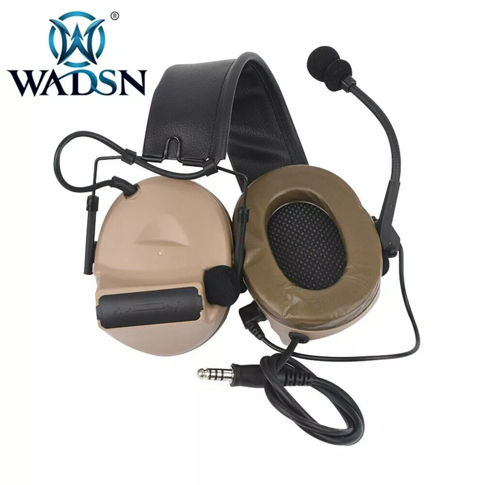 WADSN Tactical Comtac II Communication Headset No Noise Reduction DE TAN