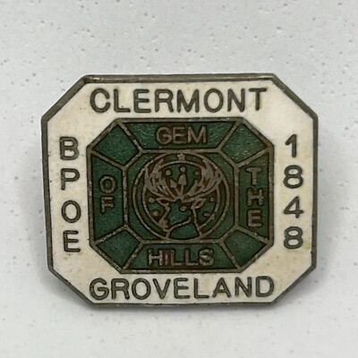Clermont Groveland Florida Elks Lodge 1848 Benevolent Protective Order Hat Pin